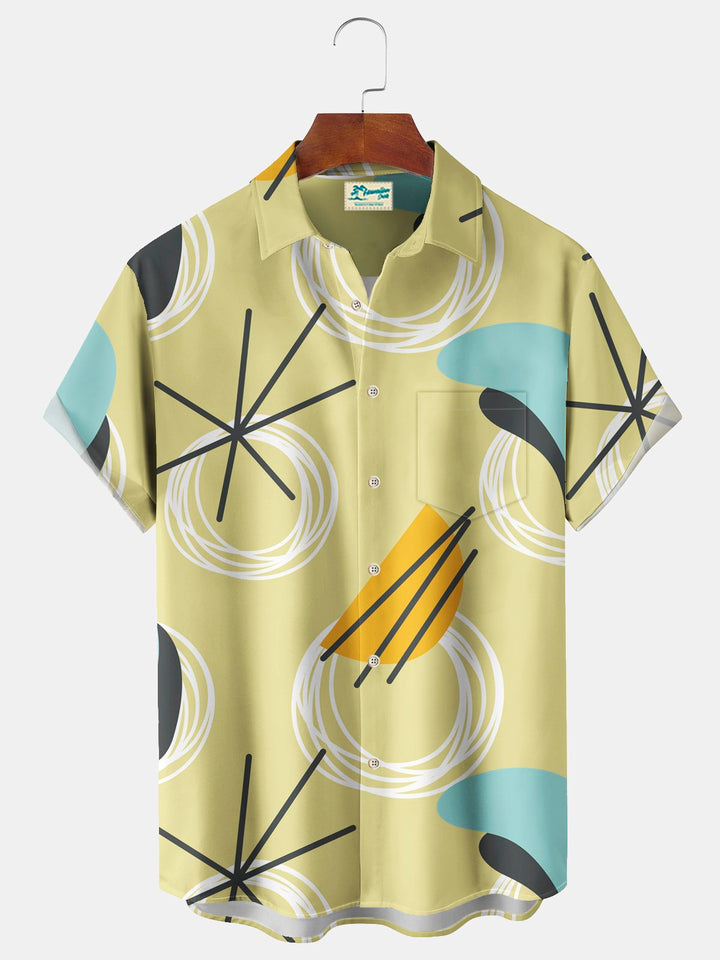 Alohadaddy Vintage 50s Geometric Starburst Print Men&