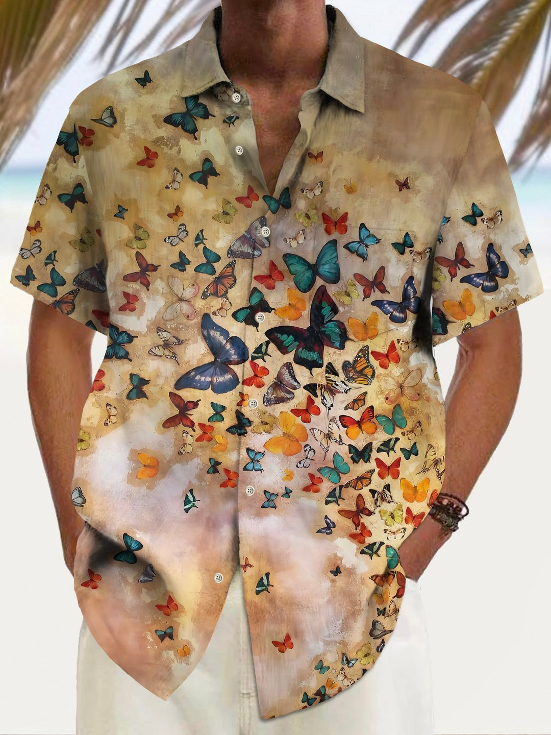 Alohadaddy Vintage Butterfly Print Men&