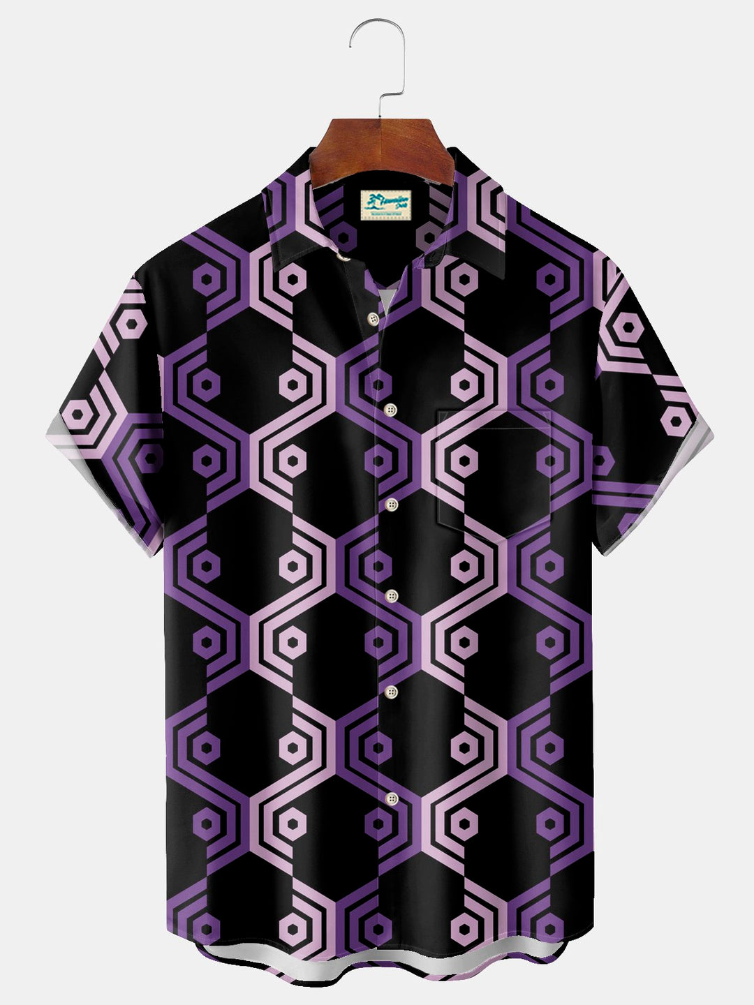 Alohadaddy Vintage Geometric Print Men&
