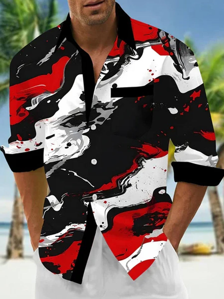 Alohadaddy Retro Gradient Art Abstract 3D Digital Printing Men&