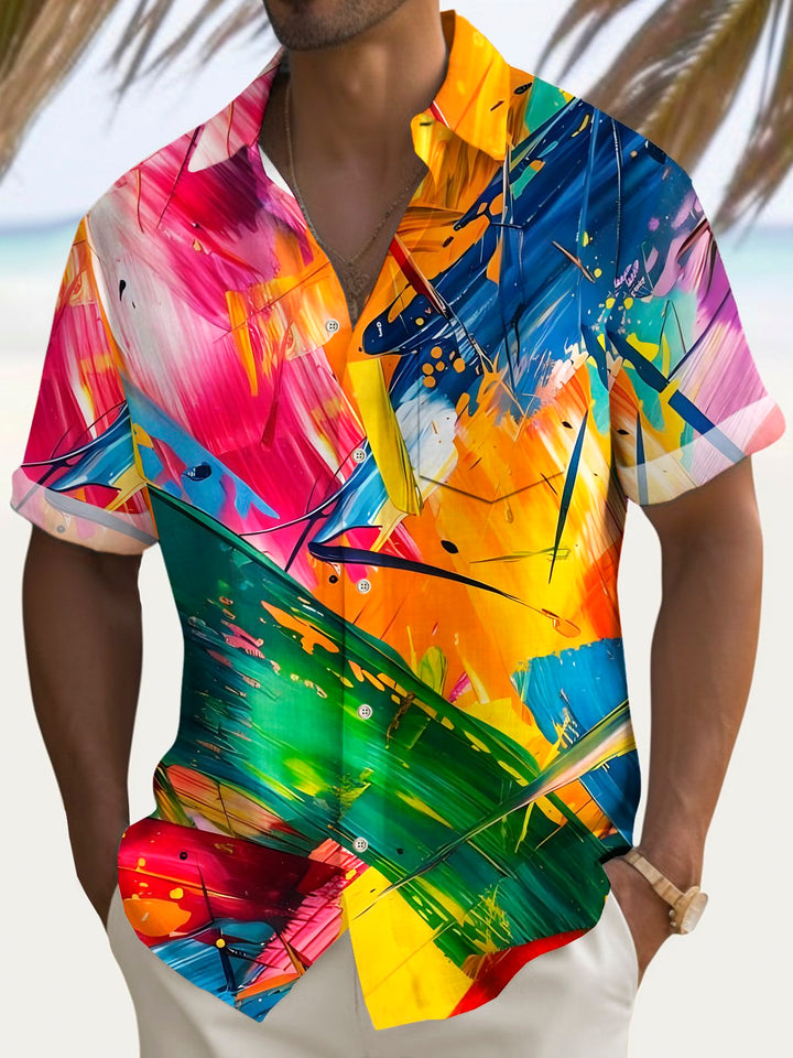 Alohadaddy® Vintage Abstract Art Print Men&