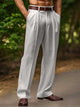 Alohadaddy® Men's Daily Beach Loose Straight Straight Solid Color Comfortable Breathable Pocket Trousers