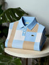 Alohadaddy® Basic Casual Stylish Lattice Printed Polo Shirt Stretch Comfort Camping Pullover Polo Shirt Big Tall