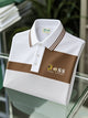 Alohadaddy® Men's Classic Business Two-Tone Logo Button-Down Polo Shirt Big & Tall