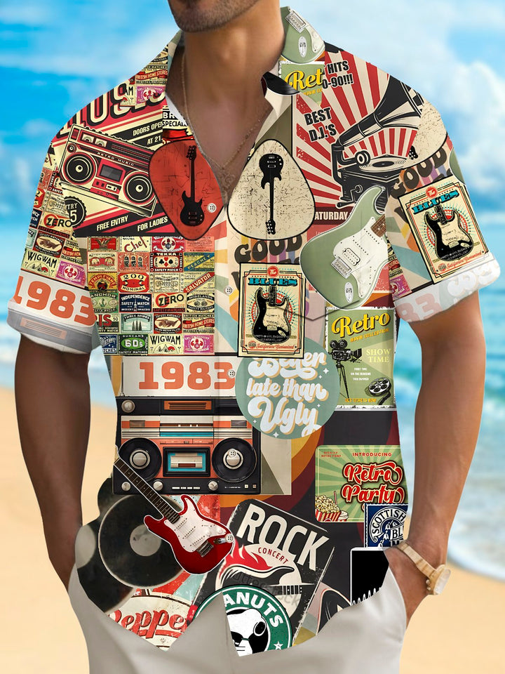 Alohadaddy® Vintage Music Art Print Men&