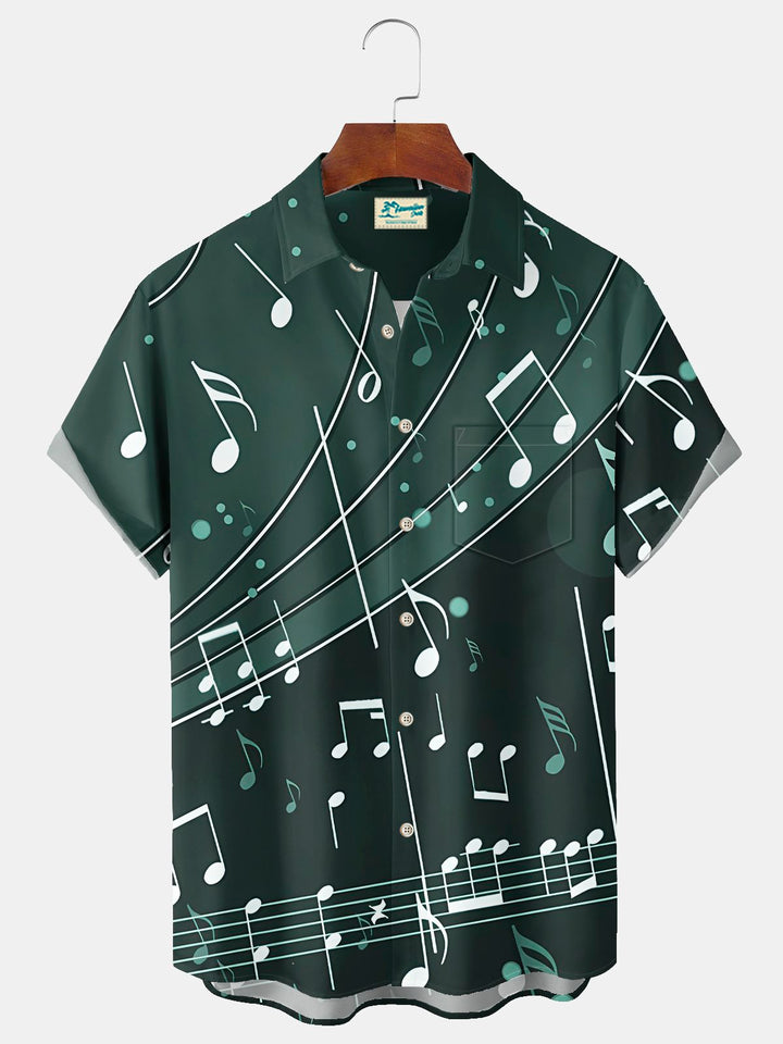 Alohadaddy® Vintage Music Note Art Print Men&