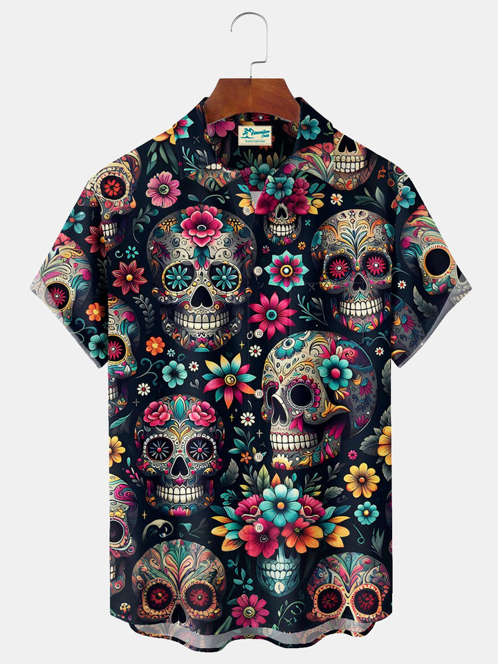 Alohadaddy® Vintage Skull Art Print Men&