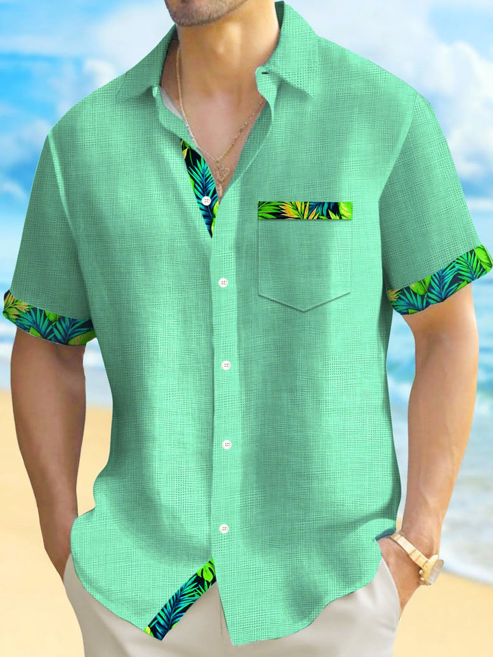 Alohadaddy® Hawaii Basic Textured Floral Print Men&