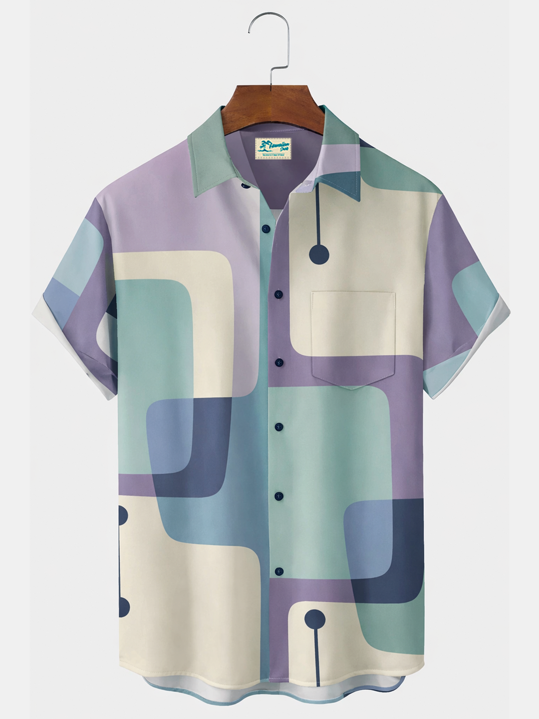 Alohadaddy Vintage Geometric Print Men&