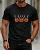 Alohadaddy® Men's Casual Halloween Pumpkin And Skull Short-Sleeve T-Shirt