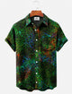 Alohadaddy® Men's Short-Sleeve Button-Down Shirt with Pocket Short Sleeve Print