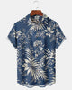 Alohadaddy® Men's Short-Sleeve Button-Down Shirt with Pocket Floral Print