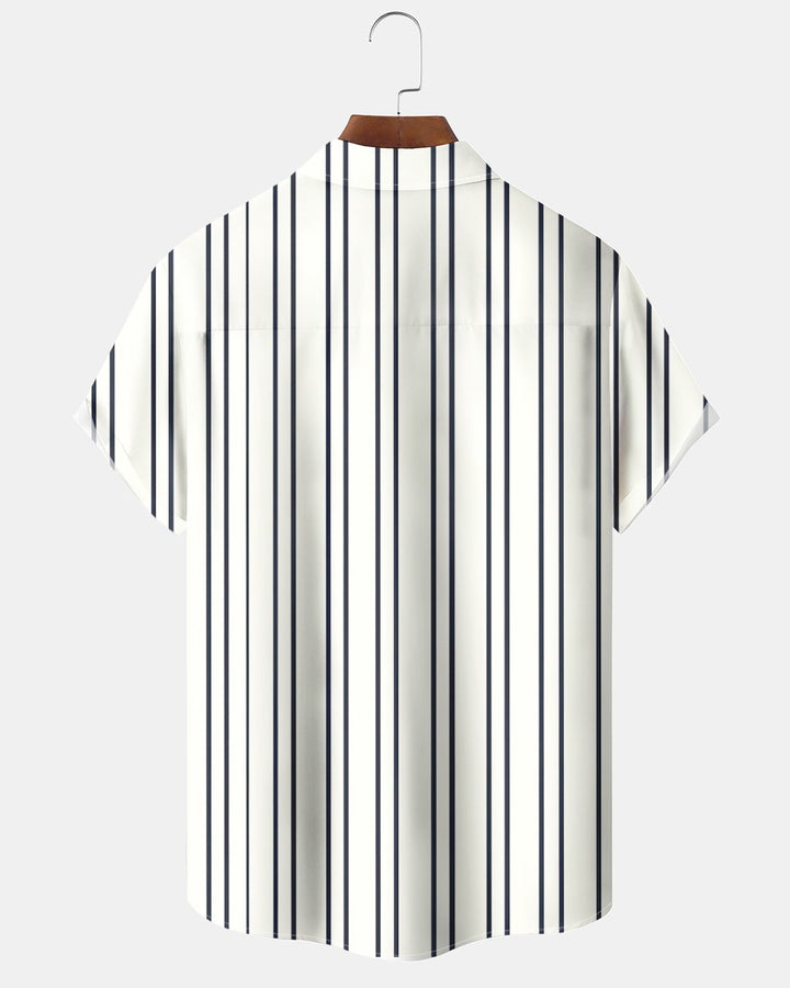 Alohadaddy® Basic Striped Print Men&