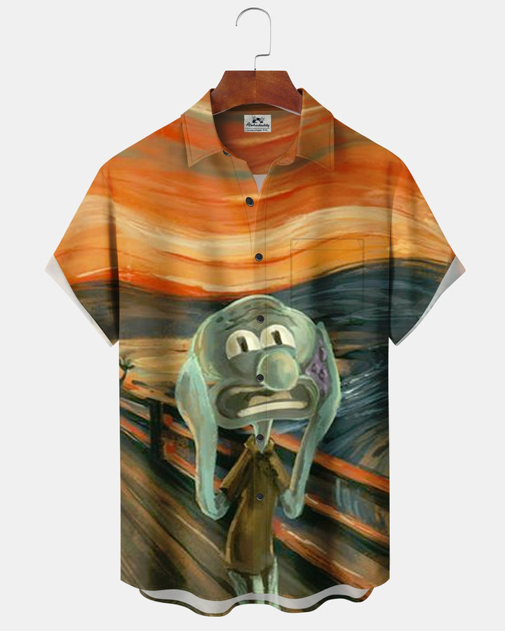 Alohadaddy® Art Abstract Octopus Scream Men&