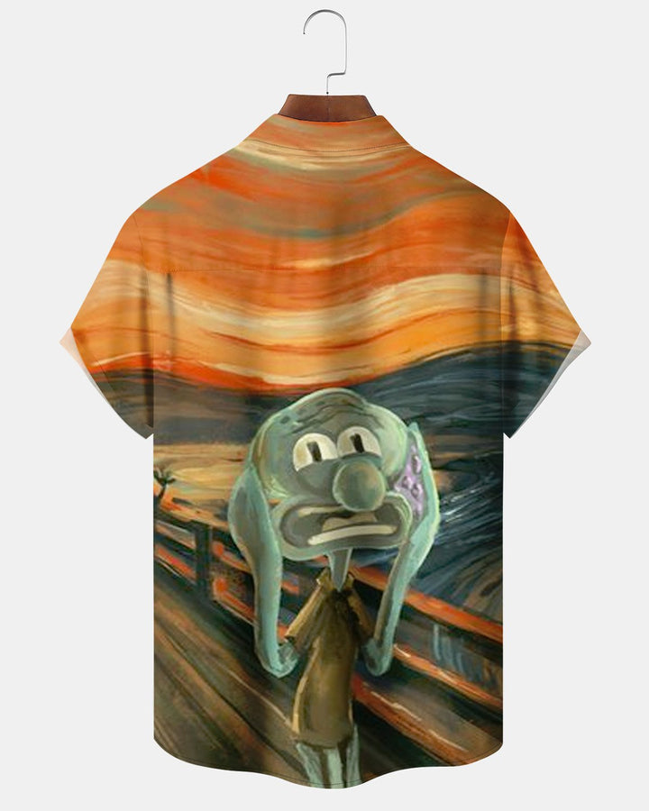 Alohadaddy® Art Abstract Octopus Scream Men&