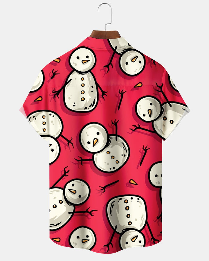 Alohadaddy® Holiday Christmas Snowman Print Men&