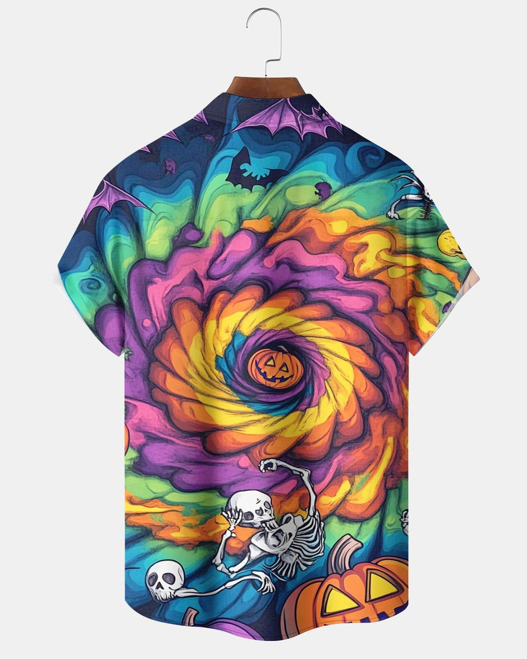 Alohadaddy® Halloween Pumpkin Skull Print Men&