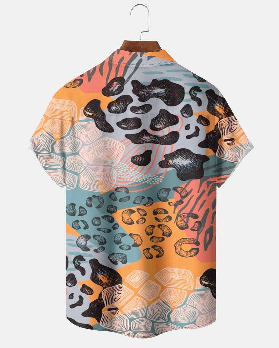 Alohadaddy® Casual Abstract Art Geometric Print Men&