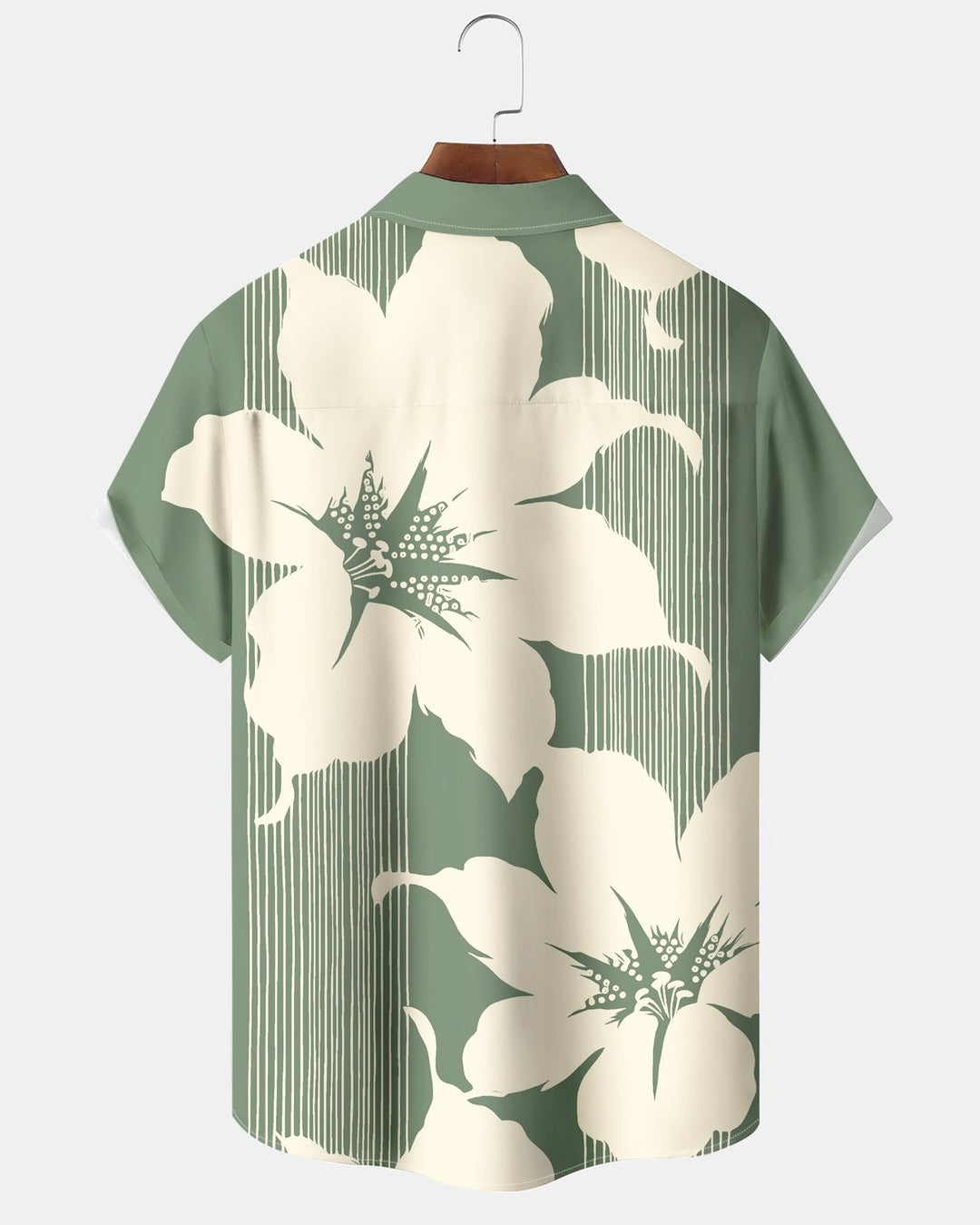 Alohadaddy® Casual Floral Striped Print Men&