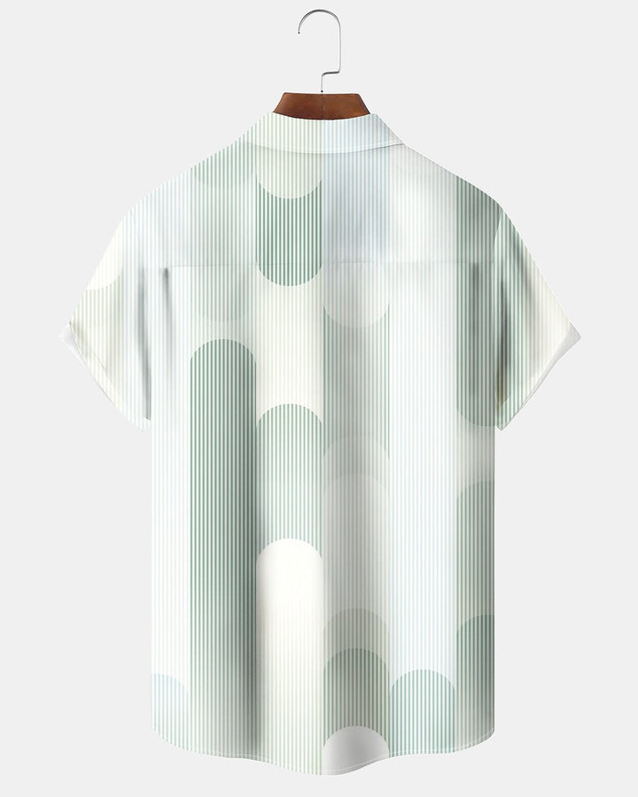 Alohadaddy® Basic Striped Gradient Print Men&