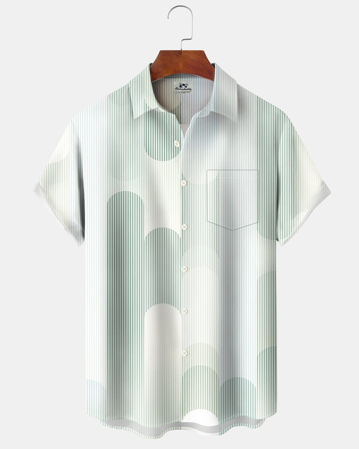 Alohadaddy® Basic Striped Gradient Print Men&