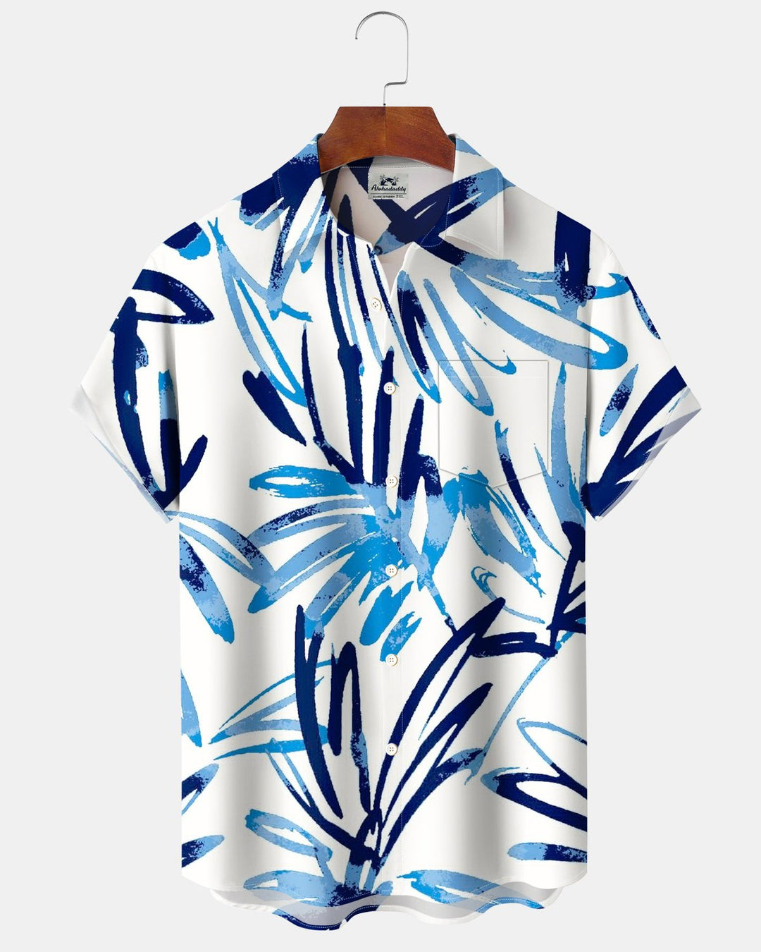 Alohadaddy® Casual Floral Silhouette Print Men&