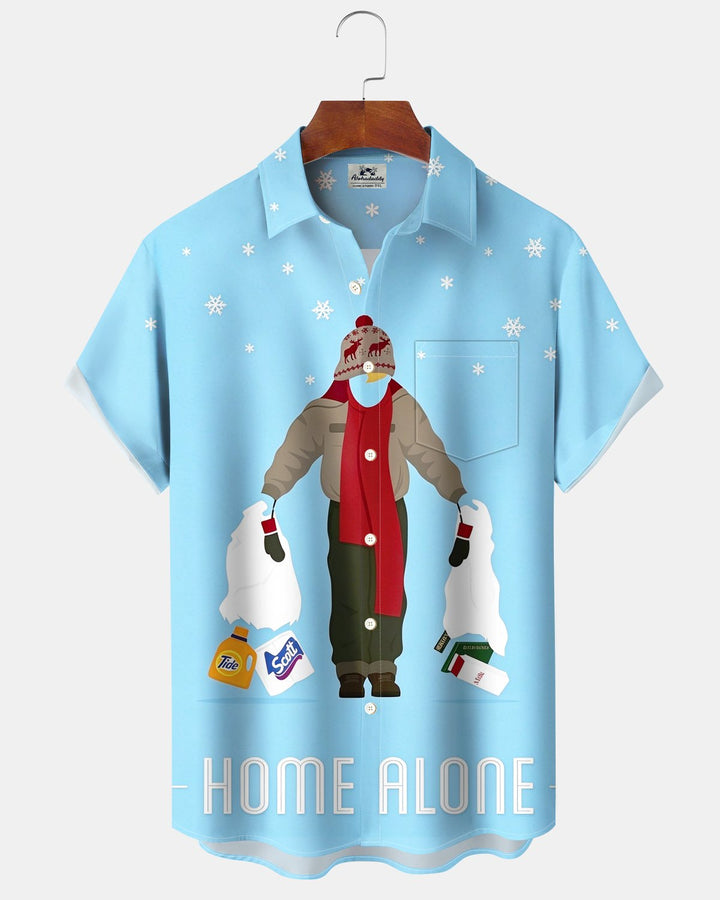 Alohadaddy® Holiday Christmas Home Alone Print Men&