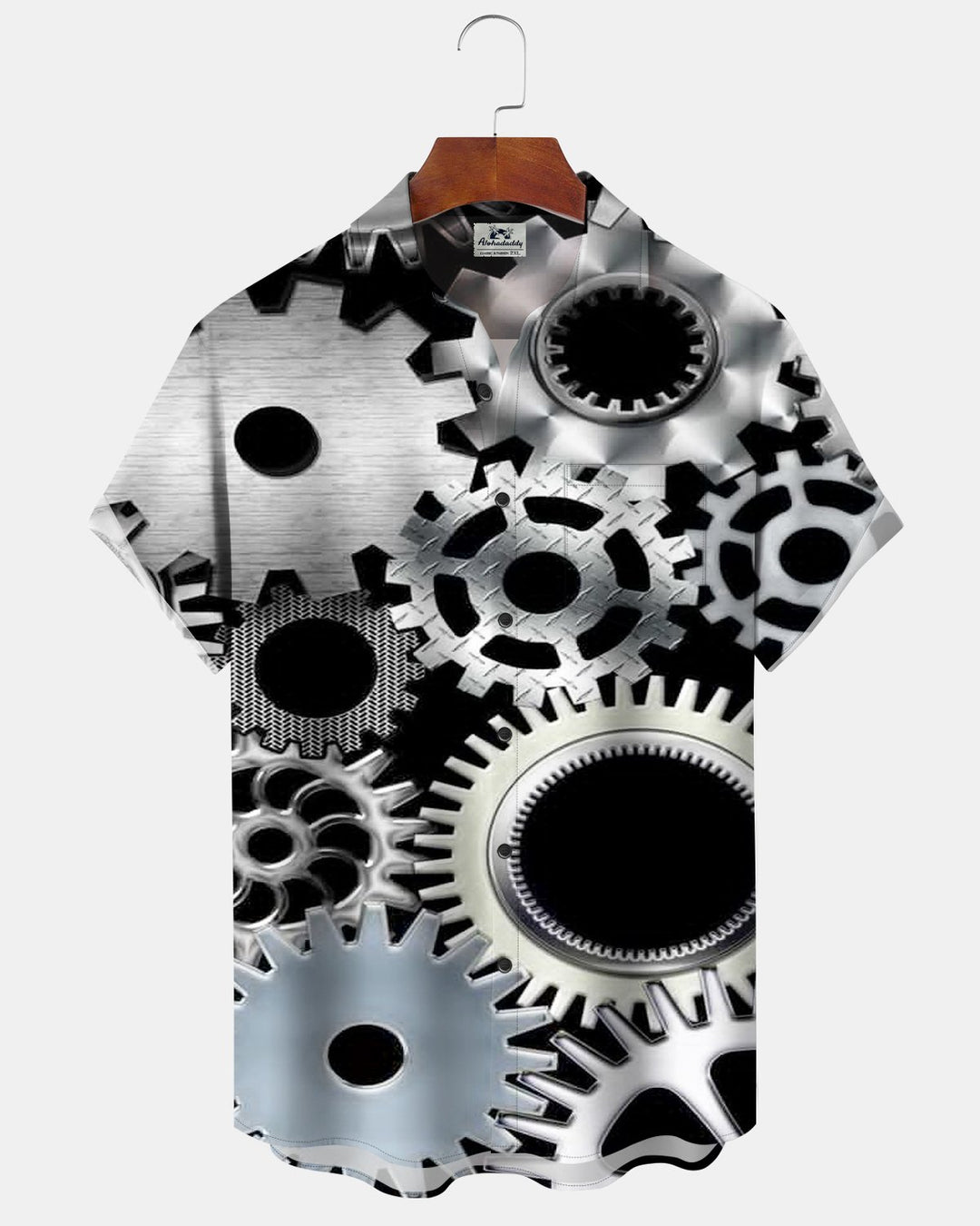 Alohadaddy® Casual Retro Gear Abstract Geometric Print Men&