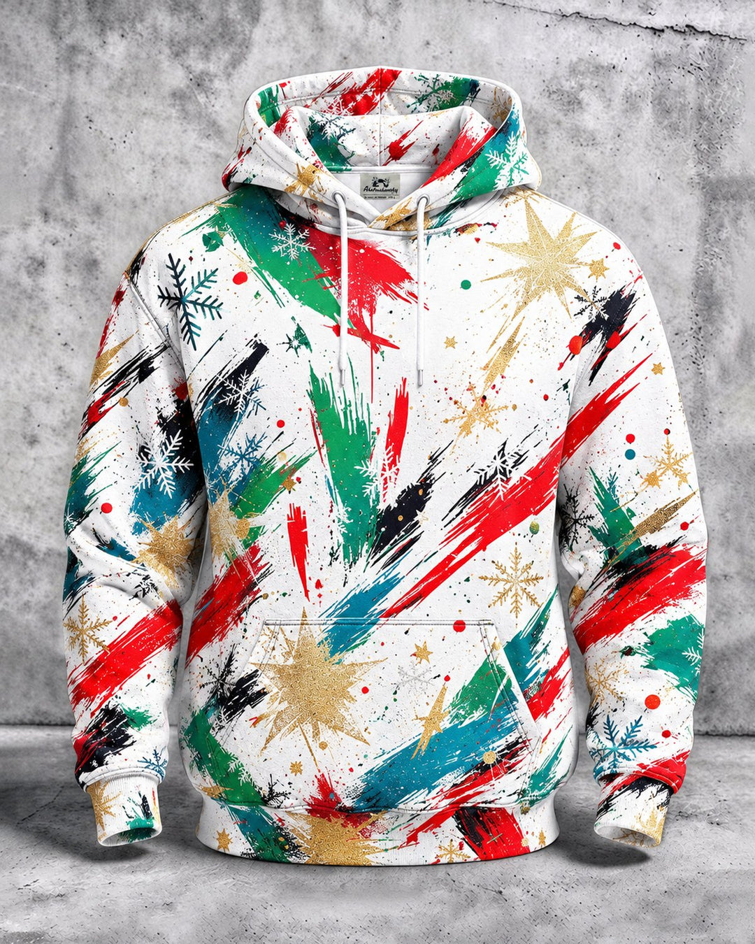 Alohadaddy® Holiday Christmas Graffiti Star Print Men&