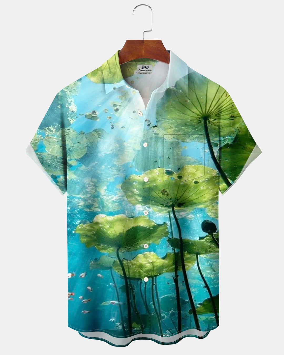 Alohadaddy® Casual Ocean Lotus Print Men&