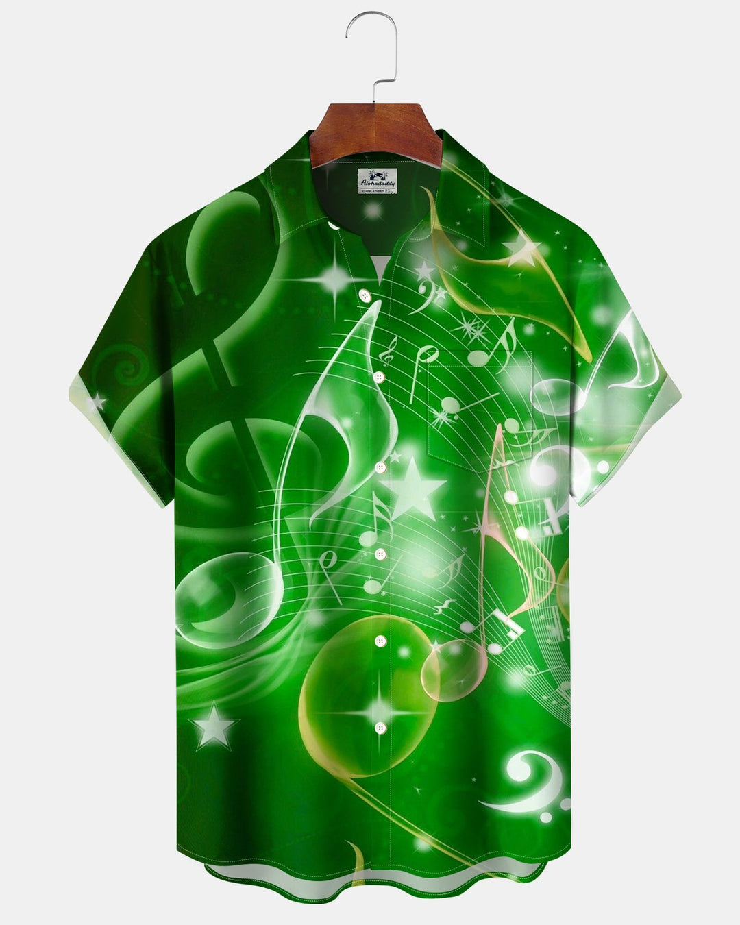 Alohadaddy® Casual Abstract Musical Note Print Men&