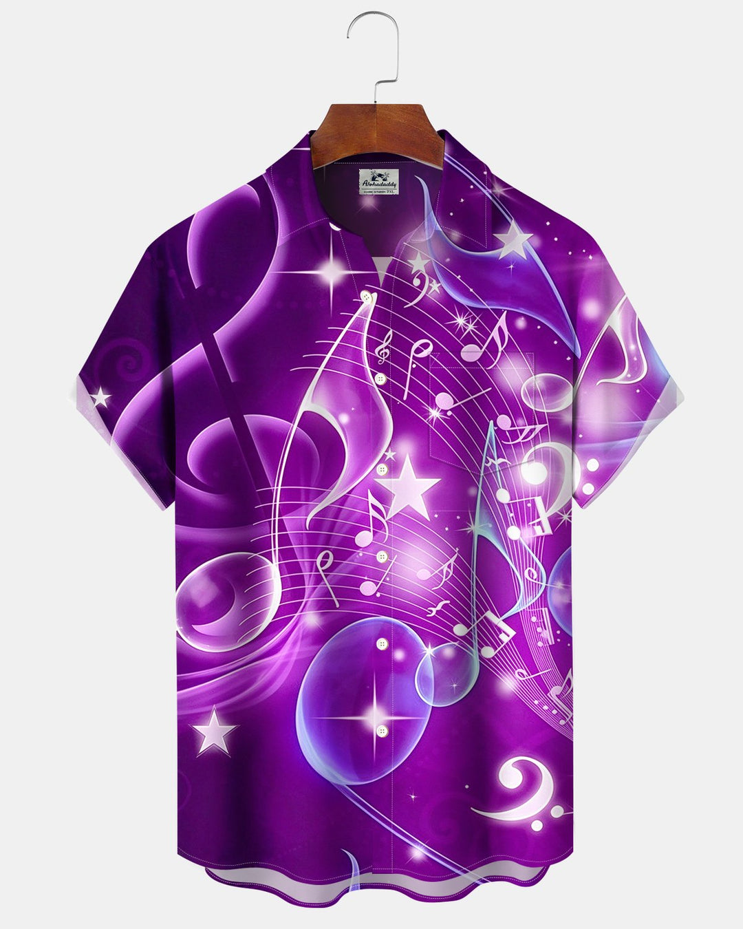 Alohadaddy® Casual Abstract Musical Note Print Men&