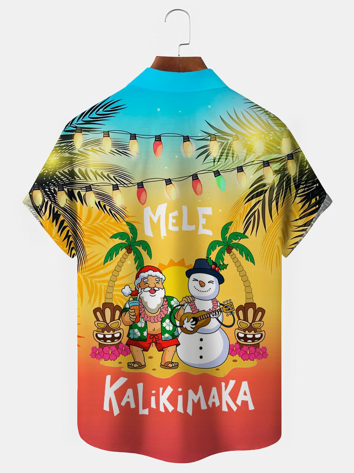 Alohadaddy Christmas Beach Vacation Red Men&