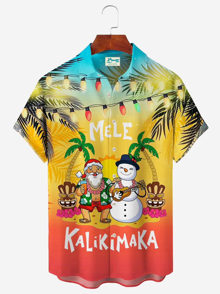 Alohadaddy Christmas Beach Vacation Red Men&
