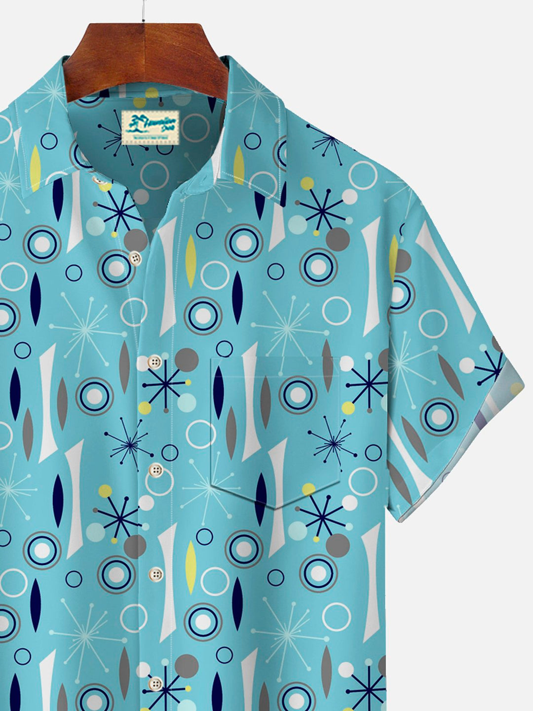 Alohadaddy Vintage Medieval Geometric Blue Men&