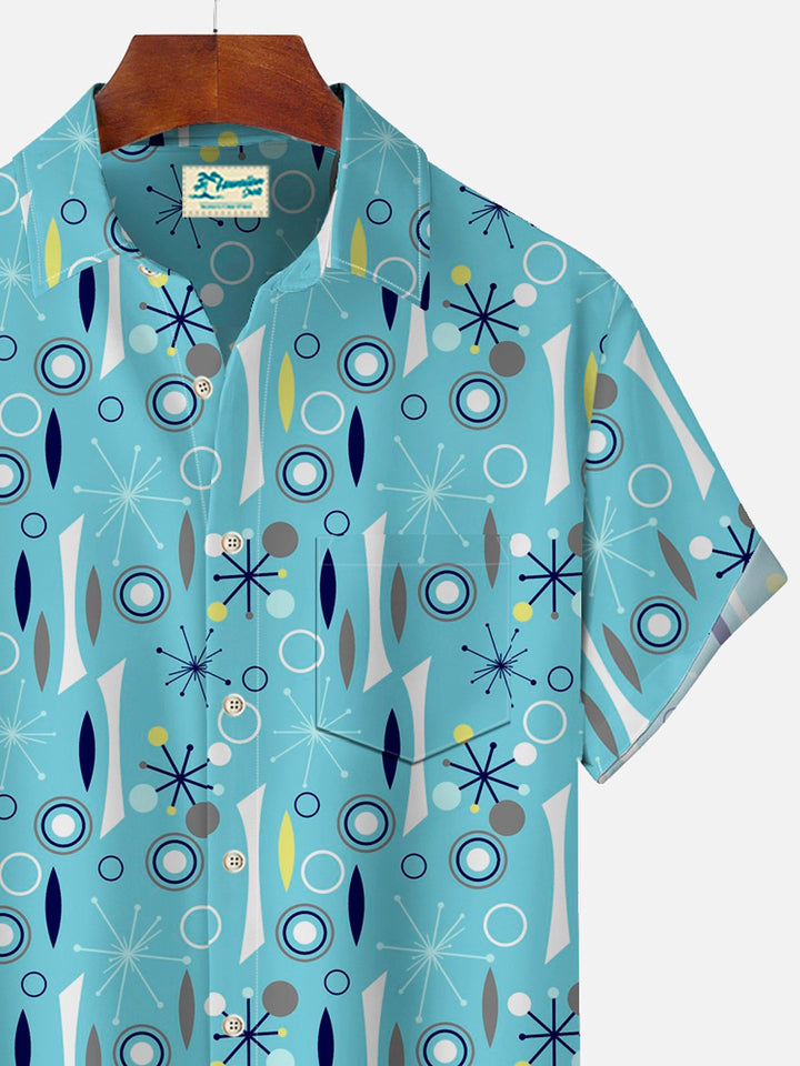 Alohadaddy Vintage Medieval Geometric Blue Men&