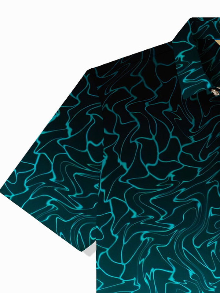 Alohadaddy Retro Gradient Water Ripple Print Men&