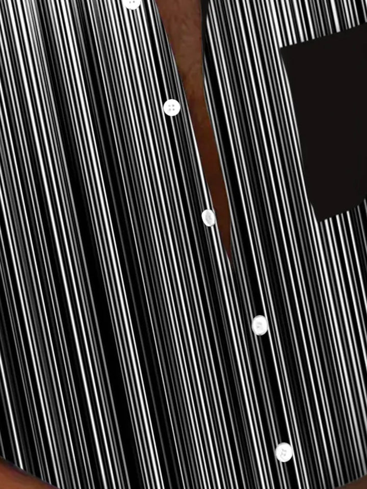 Alohadaddy Retro Striped Gradient Print Men&