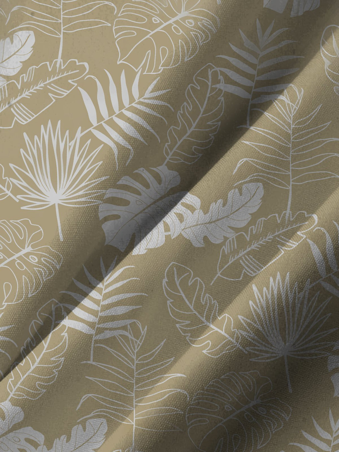 Alohadaddy Hawaiian Resort Style Tropical Plants Leaves Print Art Pockets Buttons Elastic Oversized Shirt