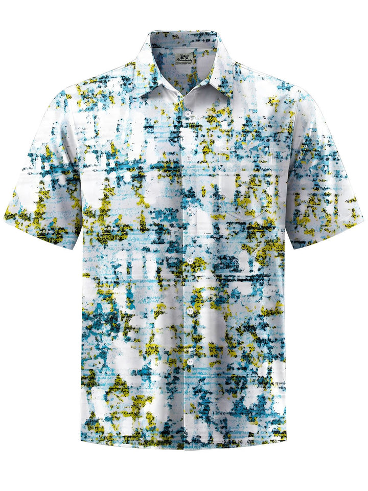 Alohadaddy® Casual Abstract Texture Print Moisture Wicking Men&