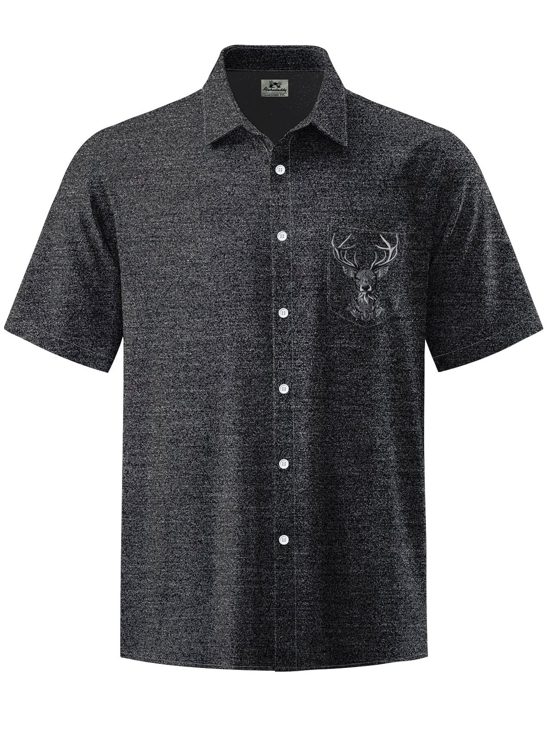 Alohadaddy® Casual Deer Head Textured Print Art Men&