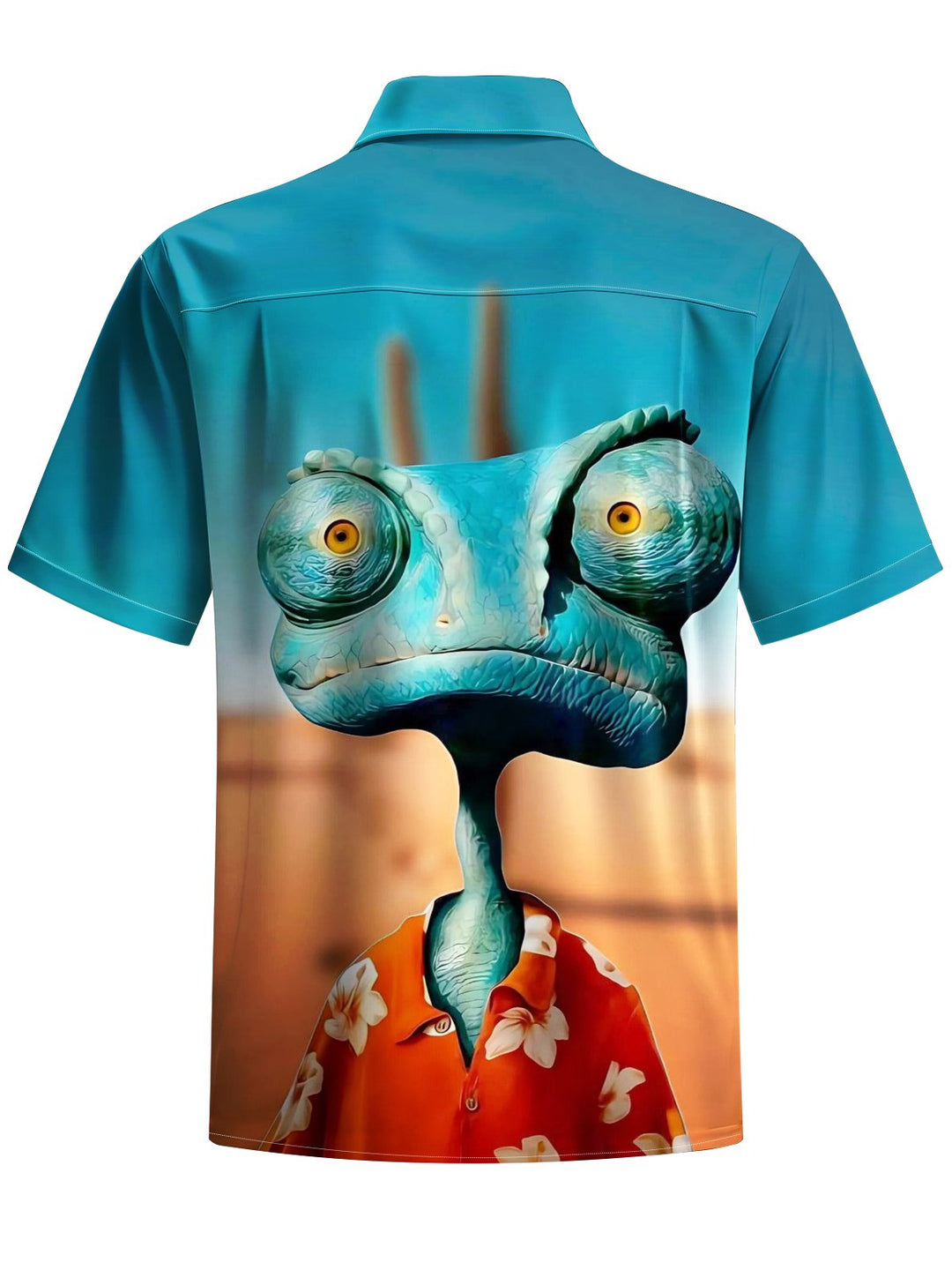 Alohadaddy® Casual Cartoon Print Art Chest Pocket Men&