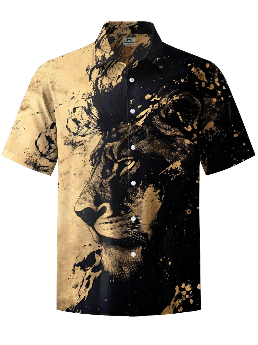 Alohadaddy® Vintage Stone Ombre Art Print Chest Pocket Men&