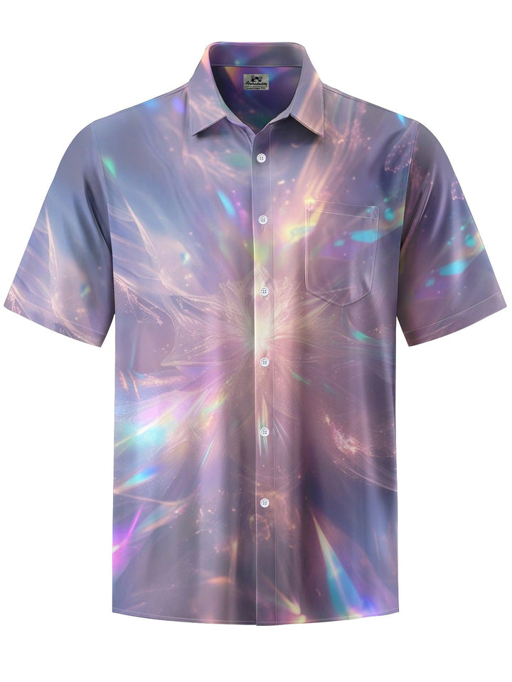 Alohadaddy® Casual Abstract Art Print Pocket Men&