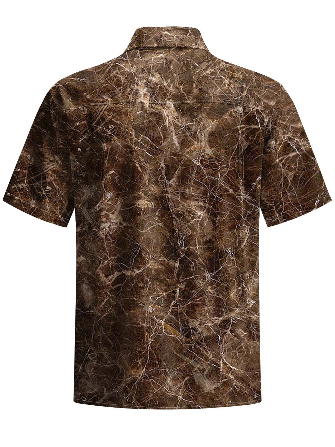 Alohadaddy® Vintage Marble Art Print Chest Pocket Stretch Men&