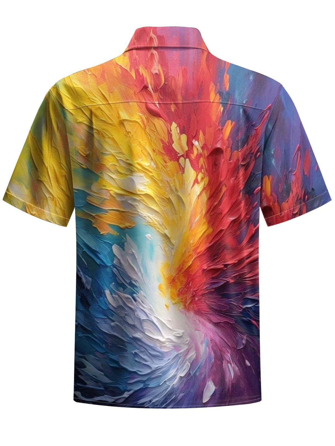 Alohadaddy® Casual Abstract Acrylic Print Art Pocket Stretch Men&