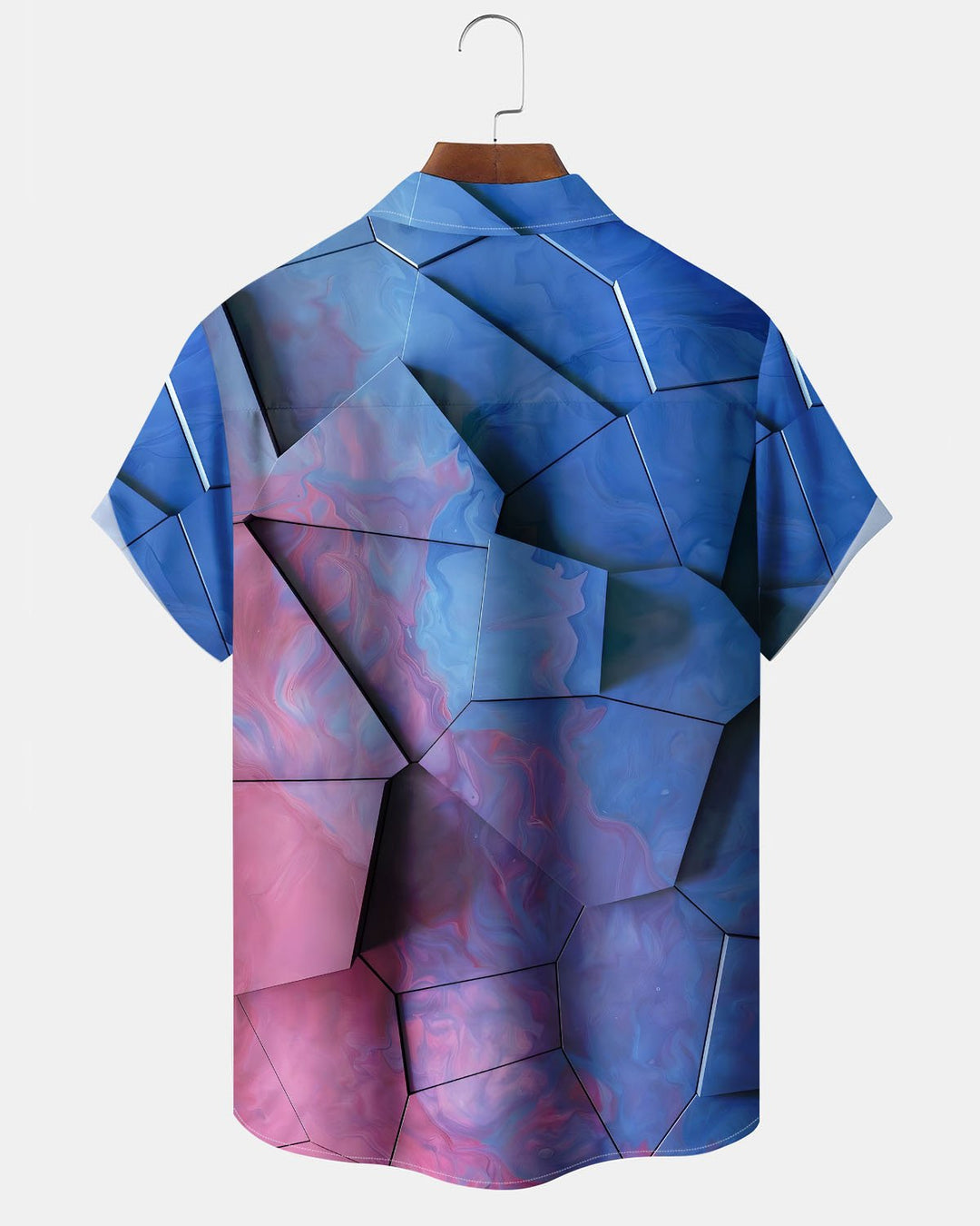 Alohadaddy® Casual Geometric Print Art Button Pocket Cardigan Men&