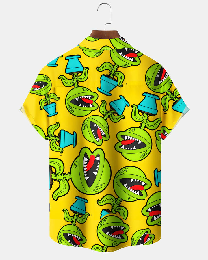 Alohadaddy® Casual Cartoon Monster Print Art Cardigan Men&
