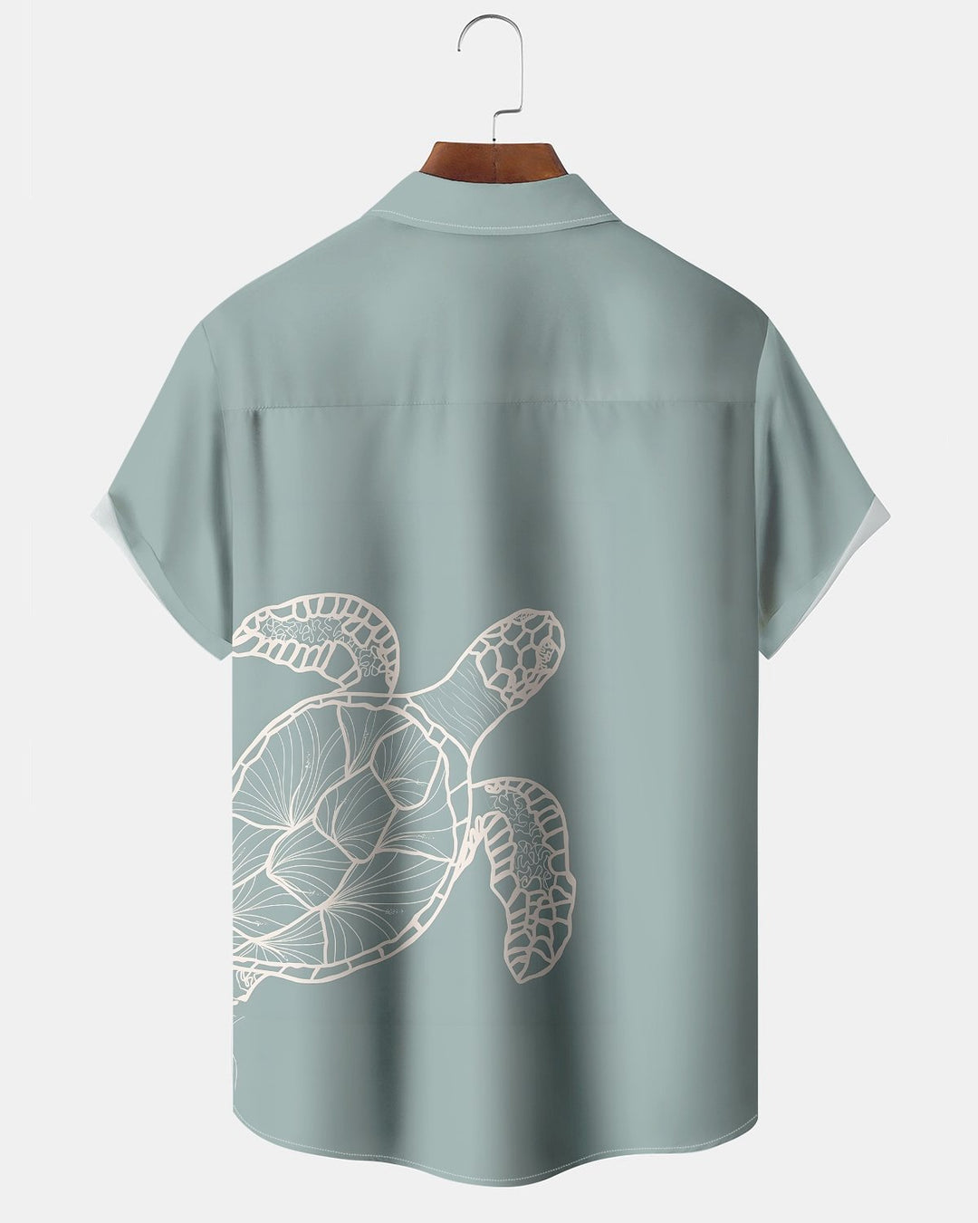 Alohadaddy® Casual Turtle Print Art Button Pocket Cardigan Men&