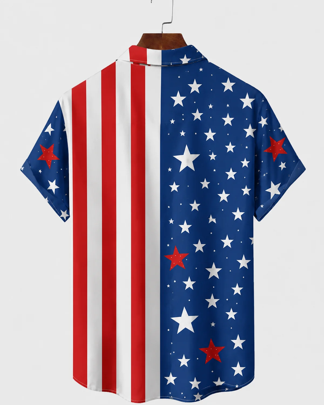 Alohadaddy® Vintage Flag Print Art Button Pocket Cardigan Men&